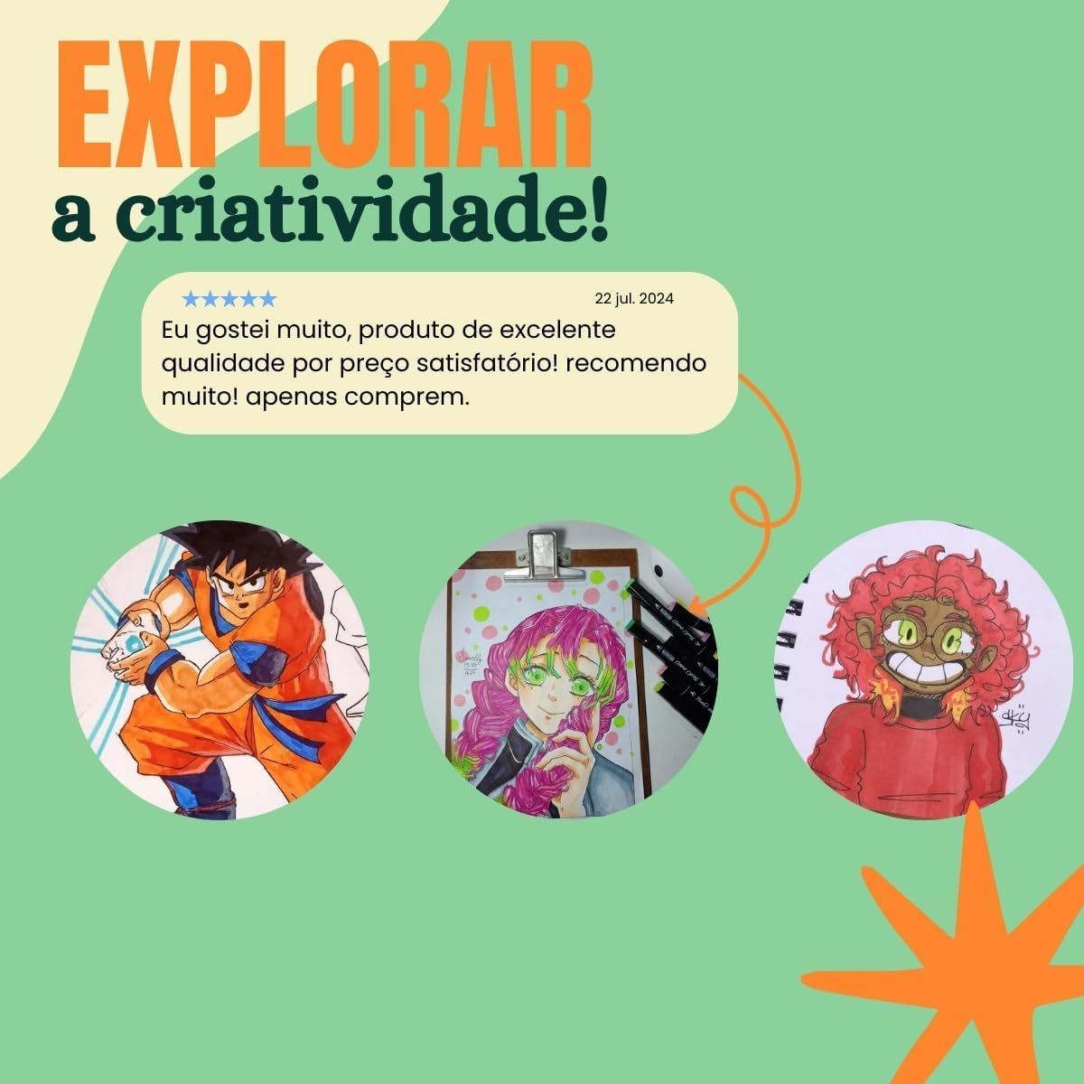 Jogo de Canetas Ponta Dupla 24 CORES